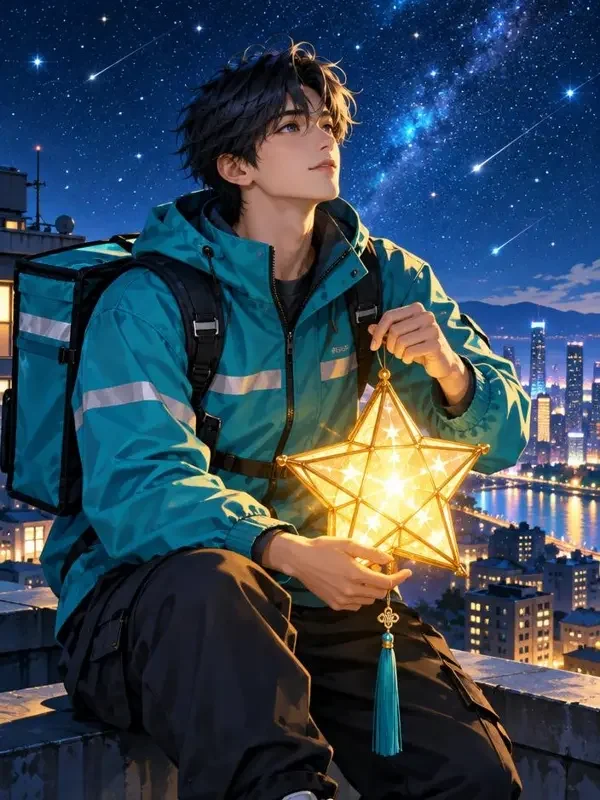 顶楼天台的星君外卖员 封面